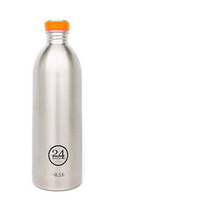 Trinkflasche 1,0 l Urban Bottle Brushed Steel 24bottles