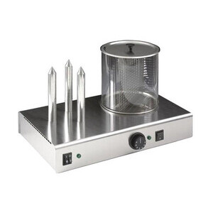 Elektro-Hot-Dog-Kocher, mit Glasbehälter 
 48 x 30 x 35 cm  230V / 1,1kW Cookmax black