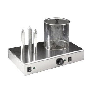 Elektro-Hot-Dog-Kocher, mit Glasbehälter 
 48 x 30 x 35 cm  230V / 1,1kW Cookmax black