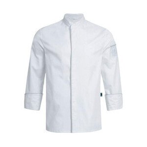 Herren-Kochjacke Gr.54 weiss Cuisine Exquisite Paspel grau 100%CO Greiff since 1902