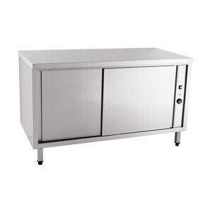 Wärmeschrank 1200 x 600 x 850 mm ohne Aufkantung m. Türen Cookmax orange