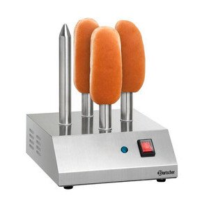Hot-Dog-Spieß-Toaster T4 4 Toaststangen Edelstahl Bartscher