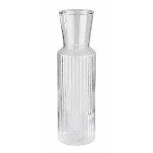 Glaskaraffe Lines Ø 8 cm H: 27 cm 0,9 Liter Assheuer & Pott