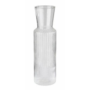 Glaskaraffe Lines Ø 8 cm H: 27 cm 0,9 Liter Assheuer & Pott