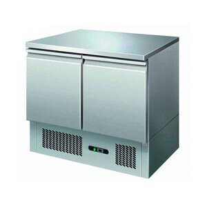 Kühltisch mit 2 Türen 90 x 70 x 87
 230 V / 0,23 kW Cookmax orange