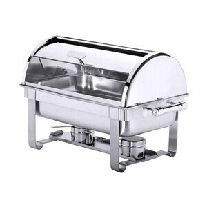 Chafing - Dish Roll-Top GN1/1 CNS 18/10 mit 2 Brennbehältern Contacto