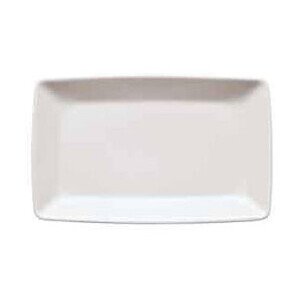 Platte flach eckig 18x11 cm Rotondo weiss 