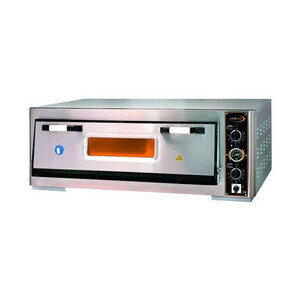 Pizzaofen 1 Backkammer, 6 Pizzen Ø 30 cm  119,0 x 88,0 x 44,0 400 V / 6,0 kW Cookmax orange
