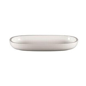 Platte oval 22,5x15cm tief Rakstone Ease weiss RAK