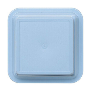 Kühl-Deckel hellblau hoch 124x124 Kunststoff-Deckel Bauscher