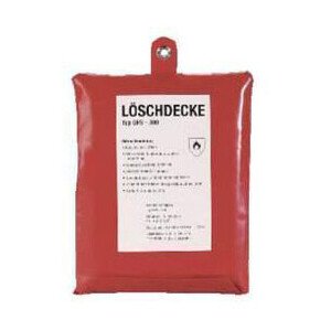 Fettbrandlöschdecke 1m,x1m incl.PVC Tasche zum Auf 