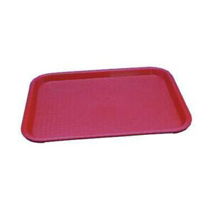 Tablett 44,5x34,5x2,3cm rot PP 