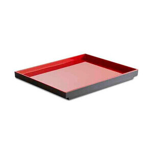 GN 1/1 Tablett 32,5x26,5cm H. 3cm schwarz/rot Asia Plus Assheuer & Pott