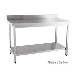 Arbeitstisch zur Selbstm. 1400 x 600 x 8 10cm Aufkantung Cookmax orange