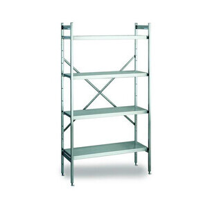 Aluminium-Anbauregal 
975x500x1800mm Cookmax black