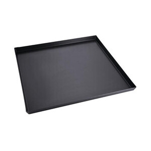 Pizzablech rechteckig Schwarz- blech 60x60x3cm 0,7mm stark Contacto