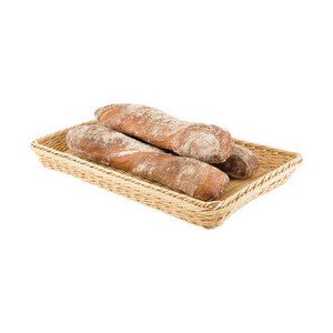 32,5x26,5cm Büffet-Korb GN 1/2 10cm hoch  Poly Rattan natur Assheuer & Pott