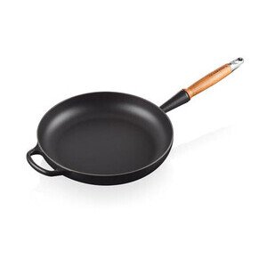 Bratpfanne 28 cm m. Holzgriff Signature schwarz Le Creuset