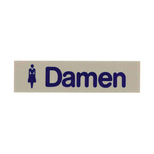 Wortschild DAMEN Contacto