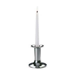 Kerzenleuchter 1-flammig H. 11 cm Metall hartverchromt Assheuer & Pott