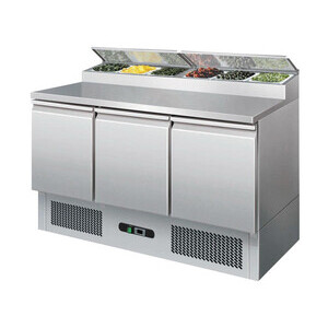 Pizzadette 3 Türen, 8 GN 1/6  137 x 70 x 101 230 V / 0,23 kW Cookmax orange