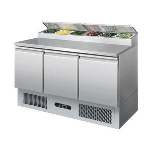 Pizzadette 3 Türen, 8 GN 1/6  137 x 70 x 101 230 V / 0,23 kW Cookmax orange