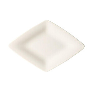 Teller flach Raute 34,0x23,7cm Raffinesse creme                    -MU- Bauscher