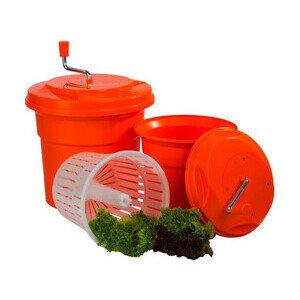 Salatschleuder 12 Liter manuell Orange Ø 32x43,5cm Cookmax