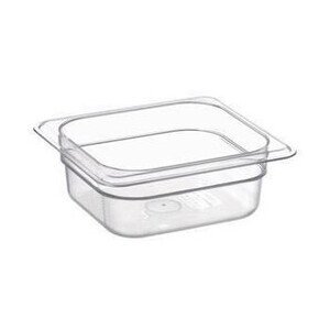 Behälter KU GN 1/6-65 16,2 x 17,6 x 6,5 cm Polycarbonat Cookmax black