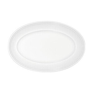Platte 36 cm ov. steile Fahne Come4Table Weiss                - MU - Bauscher