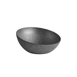Schale FROSTFIRE Ø 26,5 cm, H: 7 / 12 cm schwarz/silber Assheuer & Pott