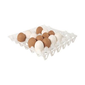 Tablett für 30 Eier weiss Contacto