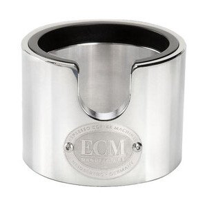 Tamperstation Aluminium poliert Ø 9,5cm Höhe 7cm mit Ring ECM