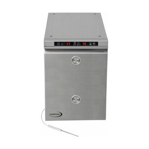Heißhalte- und Niedrigtemperaturgargerät 6 x GN 1/1 mit Kerntemperatursteuerung Cookmax silver