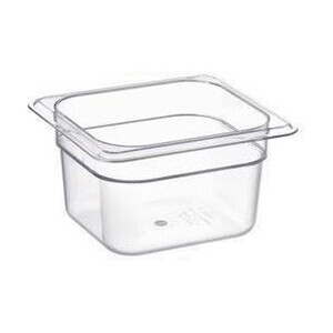 Behälter KU GN 1/6-100 16,2x17,6x10 cm Polycarbonat Cookmax black