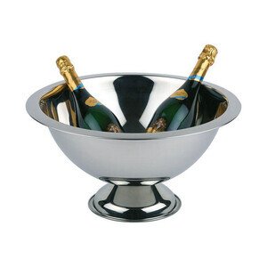 45cm / 23cm Champagner-Schale Edelstahl poliert/ Rand mattiert Assheuer & Pott