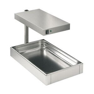 Warmhaltestation, mit Lampe, GN 1/1
 33 x 55 x 68 cm 230V / 0,5kW Cookmax black