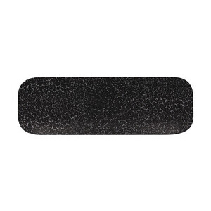 Platte rechteckig 33x11cm Fusion Impala schwarz/weiss RAK