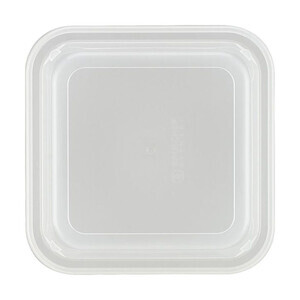 Deckel hoch 118 x 118 mm milchig transparent Bauscher