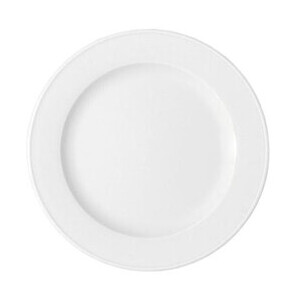 Teller flach 25cm Fahne         5382/25 Bonn weiss Bauscher