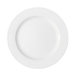 Teller flach 25cm Fahne         5382/25 Bonn weiss Bauscher