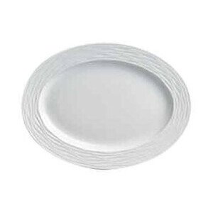 Platte oval 32,5cm Curved weiss 