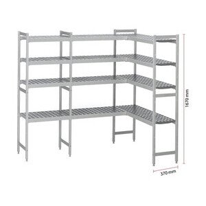 Kühlzellenregal 4 Etagen U-Form
passend zu Kühlzelle 666037, 666050 Cookmax black