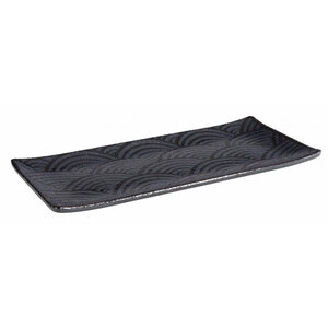 Tablett Dark Wave 23 x 10,5 cm H: 1,5 cm Assheuer & Pott