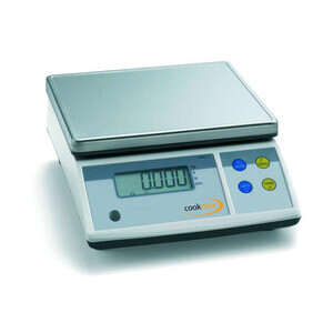 Elektronische Portionswaage bis 30 kg
 26 x 31 x 12,5 230 V Cookmax black