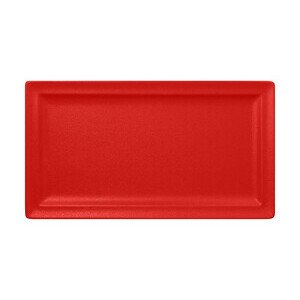 Teller recht. 38x21cm Fusion Neofusion rot RAK