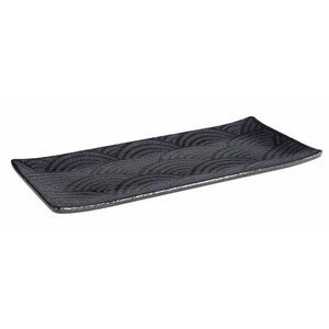 Tablett Dark Wave 23 x 10,5 cm H: 1,5 cm Assheuer & Pott
