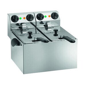 Elektro-Fritteuse, 2x 4lt.
230V / 2x 2,0kW Cookmax orange