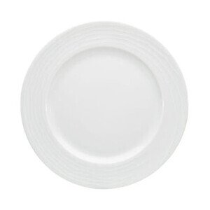 Strukturteller flach 16 cm breite Fahne Maitre weiss Bauscher