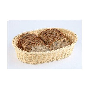 27x18cm Brot - Obstkorb braun Poly-Rattan oval abwaschbar Assheuer & Pott